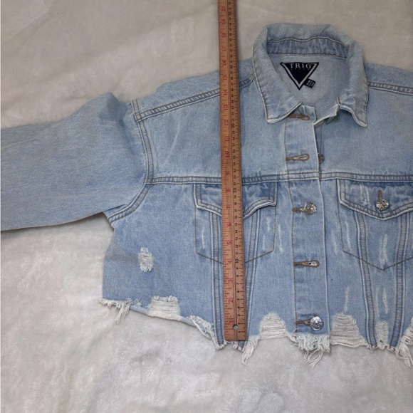 TRIO Light Blue Denim Jacket - Picture 6 of 7